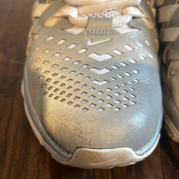 Nike Fingertrap Max Men's 9.5 Reflect Silver / White 644673-100 training running - Picture 3 of 12